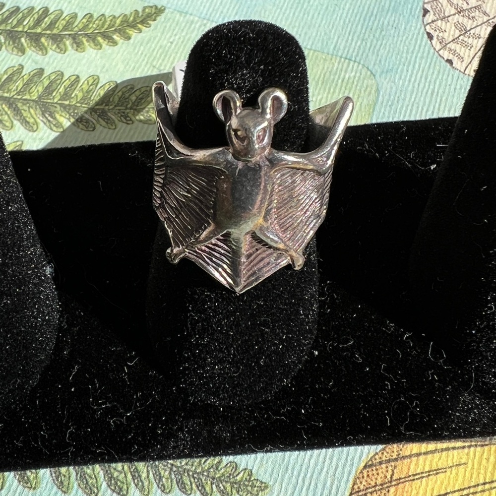Sterling Silver Bat Ring
